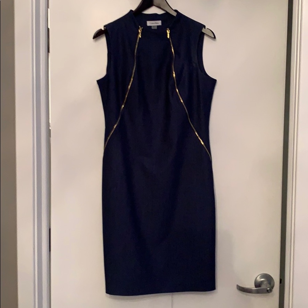 Calvin Klein Denim ZIP Dress Size 10